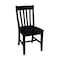 International Concepts 36 in. Solid Wood Round Top Pedestal Dining Table with 2 Chairs in Distressed Oak/Black K42-36RT-23-C46-61-2 - alternate 4